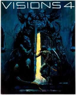 Ken Barr Visions 4 Unpublished Cover Original Art (1995). Sharply rendered fantasy illustration by Barr on this - | Heritage
