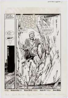Bryan Hitch Action Force Title Page 1 G.I.  Joe Original Art (Marvel UK, 1987).... | Heritage