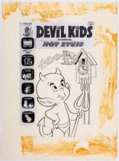 Warren Kremer Devil Kids Starring Hot Stuff #66 Cover Original Art (Harvey, 1974).... | Heritage