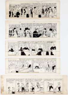 Edwina Dumm Cap Stubbs and Tippie Daily Comic Strip Original Art Group of 10 (George Matthew... (Total: 10)