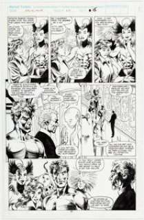 Alan Davis and Mark Farmer Excalibur #63 Story Page 11 Kitty Pryde and Nightcrawler Original Art (Marvel, - | Heritage