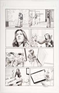 Mike Mayhew Fear Itself #2 Page 4 Original Art (Marvel, 2011). Jessica Jones in a rare moment of quiet before -