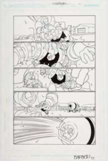 Carlo Barberi Justice League Unlimited #16 Page 16 Original Art (DC, 2006). It‘s Christmas Day, and -