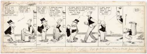 Bud Fisher Mutt and Jeff Daily Comic Strip Original Art dated 7-7-23 (H. C. Fisher, 1923). Bud Fisher’s - | Heritage