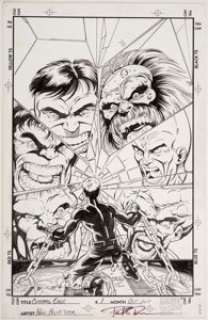 Paul Pelletier and Steve Moncuse Cutting Edge #1 Cover Hulk Original Art (Marvel, 1995)....