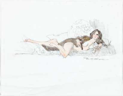 Robert McGinnis - Crime Novel Preliminary Drawing Original Art (Hard Case Crime, c. 2000s).... | Heritage
