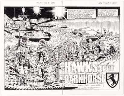 Don Lomax Vietnam Journal #5 Complete 28-Page Story "Hawks of the Darkhorse" Original Art (Apple - | Heritage