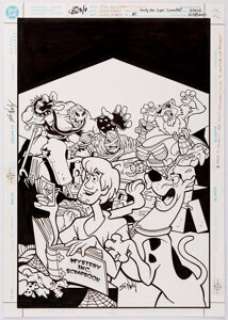 Scott Neely Scooby-Doo Super Scarefest #1 Cover Original Art (DC Comics, 2002)....