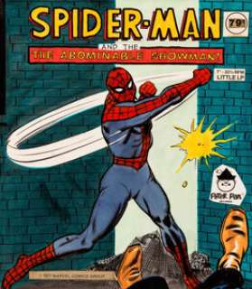 Bill Gow Spider-Man LP Cover Painting Original Art (Peter Pan/Power Records, 1977). ... | Heritage