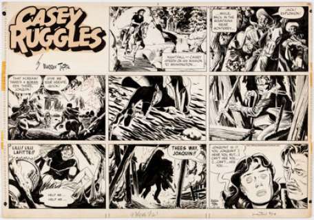 Warren Tufts Casey Ruggles Sunday Comic Strip Original Art dated 7-23-50 (United Features Syndicate, 1950).... | Heritage