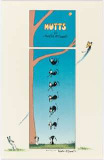 Patrick McDonnell Mutts Comic Strip Print - Signed with Remarqued Mooch as Rocketeer Image (King Features Syndicat... | Heritage