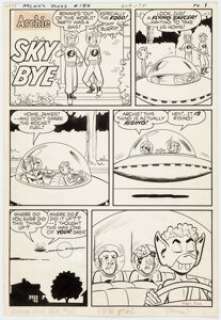 Archie Comics Artist Archie’s Joke Book #60 Complete 1-Page Story "Sky Blue" Original Art (Archie Comics, 1962).... | Heritage