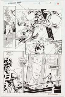 Rick Leonardi and Al Williamson Spider-Man 2099 #19 Story Page 8 Original Art (Marvel, 1994).... | Heritage
