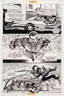 Eddy Newell, Chris Batista, Chip Wallace, and Sergio Cariello Black Lightning # 7 Original Art (DC, 1995)....