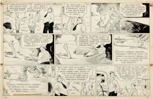 Gene Ahern Room and Board Sunday Comic Strip Original Art dated 7-4-37 (King Features Syndicate, 1937). ...