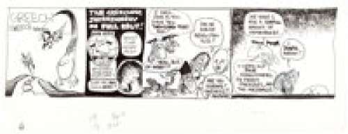 Dan O‘Neill The Collective Unconscious of Odd Bodkins Comic Strip Original Art dated 7-18-70 (Chronicle Publishing...