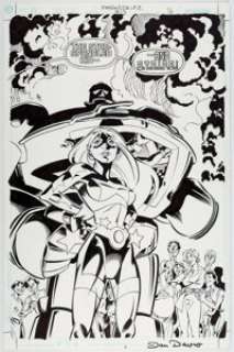 Lee Moder and Dan Davis Stars and S.T.R.I.P.E #13 Splash Page 16 Original Art (DC, 2000)....