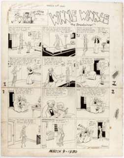 Martin Branner Winnie Winkle Sunday Comic Strip Original Art dated 3-9-30 (Chicago Tribune, 1930).... | Heritage