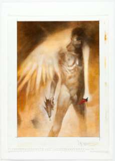 Ashley Wood - Man with Swan and Raygun Painting Original Art (2001).... | Heritage