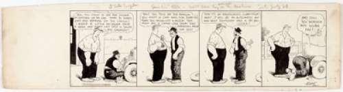 Frank King Gasoline Alley Daily Comic Strip Original Art dated 7-30 (Chicago Tribune, c. early 1920s).... | Heritage