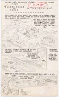  - Vic Lockman - Mickey Mouse, and the Beagle Boys Disney Comic Book Preliminary Artwork/Scripts Group of 43 (Gold Key, 1978-79).... (Total: 43 Items)