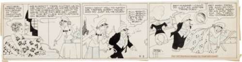 George McManus Bringing Up Father Daily Comic Strip Original Art dated 4-8-37 (King Features Syndicate, 1937).... | Heritage