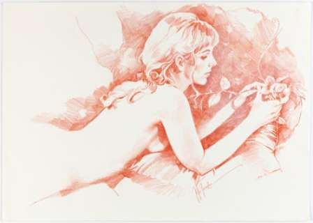 José GonzÃ¡lez (as Pepe GonzÃ¡lez) Contemplation Illustration Original Art (2002).... | Heritage