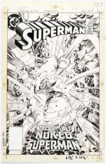 Ed Hannigan and Murphy Anderson Superman #393 Cover Original Art (DC, 1984).... | Heritage