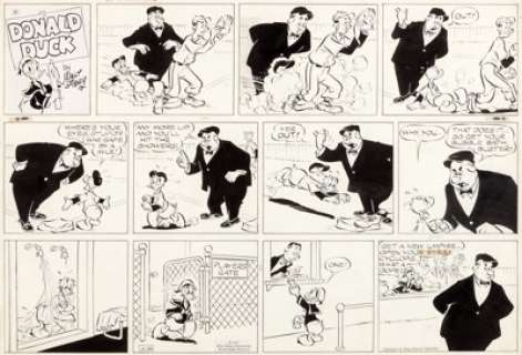 Al Taliaferro Donald Duck Sunday Comic Strip Original Art dated 6-16-57 (King Features Syndicate, 1957).... | Heritage