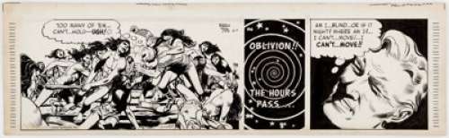 Alex Toth and Warren Tufts Casey Ruggles Daily Comic Strip Original Art dated 6-7-50 (United Feature Syndicate, 19... | Heritage