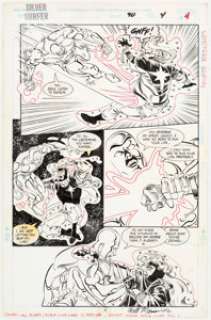 - Bill Marimon and Tom Christopher Silver Surfer #90 Story Page 4 Original Art (Marvel, 1994). The Surfer subjects -