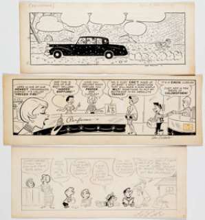 Dan DeCarlo with Stan Lee Willie Lumpkin Comic-Strip Pilot Original Art Group of 3 (1960).... (Total: 3 Original Art) | Heritage