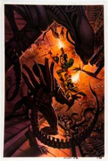 Denis Beauvais Aliens # 2 Page 21 Original Art (Dark Horse Comics, 1989).... | Heritage