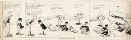  - Bud Fisher Mutt and Jeff Daily Comic Strip Original Art dated 5-25-16 (H.C. Fisher, 1916)....