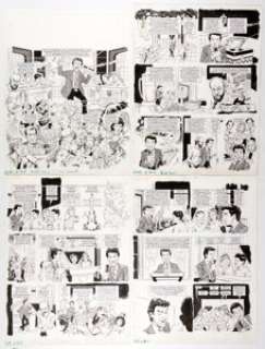 Angelo Torres MAD #282 Complete 4-Page Story "Double Damp" Original Art (EC, 1988).... (Total: 4 Original Art) | Heritage
