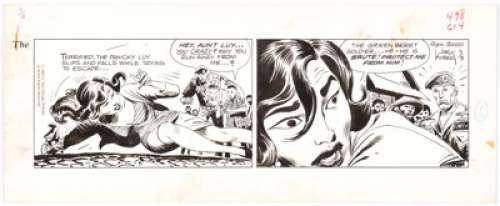  - Joe Kubert Tales of the Green Beret Daily Comic Strip Original Art dated 9-3-66 (Chicago Tribune Syndicate, 1966) ...