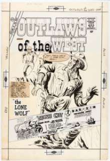 Charles Nicholas and Dick Giordano Outlaws of the West # 29 Cover Original Art (Charlton, 1961).... | Heritage