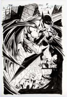 Tom Derenick and Dan Green JLA #124 Splash Page 8 Original Art (DC, 2006). Green Arrow, on the trail of the Seven -