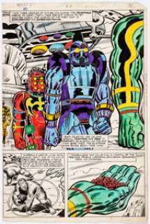 Ron Wilson and Chic Stone What If? #23 Story Page 3 The Celestials Original Art (Marvel, 1980). Ron Wilson pulls -