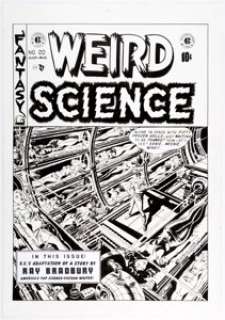 Gerry Acerno Weird Science #20 Cover Re-Creation Original Art (2008). Accurate reproduction of the 1953 Weird -