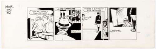 Chester Gould Dick Tracy Daily Comic Strip Original Art dated 3-29-62 (Chicago Tribune Syndicate, 1962). The - | Heritage
