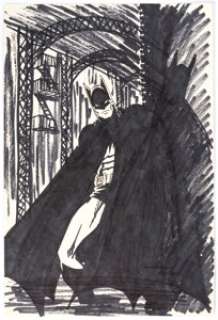 Marshall Rogers - Batman Specialty Illustration Original Art (1979). One of the most revered periods of Batman’s - | Heritage