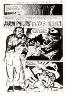 Jack Sparling House of Secrets #81 "Aaron Phillips’ Photo Finish!" Partial Story Original Art Group of 7 (DC, 1969... (Total: 7 Original Art) | Heritage