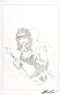 Anthony Spay Grimm Fairy Tales Presents Call of Wonderland #1 Cover Original Art (Zenescope Entertainment, 2012)....