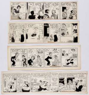 Carl Ed, Vic Forsythe, and More Daily Comic Strips Original Art Group of 4 (Various Syndicates, 1936-45). Four -