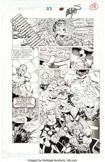 Erik Larsen - Spider-Man #23 Story Page 18 Original Art (Marvel, 1992).