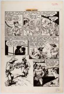 Graham Ingels | Saddle Justice #7 Story Page Original Art Group of 3 (EC, 1949). | Heritage