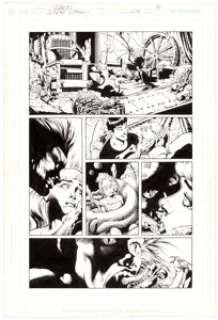 Rags Morales and Mark Propst - Wonder Woman #216 Story Page 8 Original Art (DC, 2005).