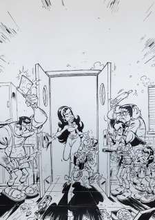 Stédo (Dauvin, Stéphane) | illustration originale  - Mafia Tuno | Catawiki