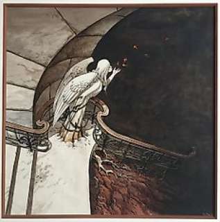 Yslaire | Dessin original en couleurs directes  - Introduction au XXème Ciel  - (1997) | Catawiki